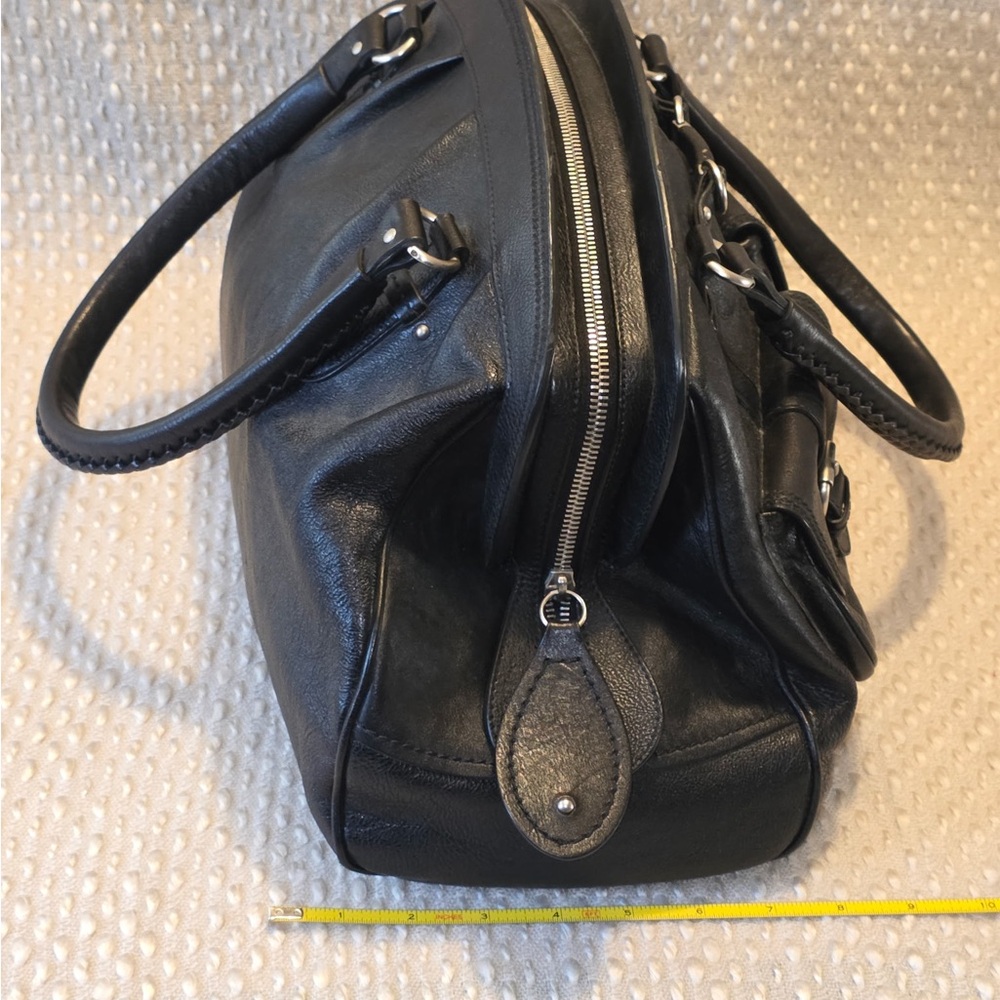 Vintage Dior Black Leather My Dior Satchel - Picture 4 of 13